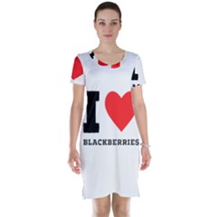 I Love Blackberries  Short Sleeve Nightdress by ilovewhateva