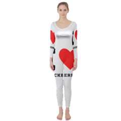 I Love Blackberries  Long Sleeve Catsuit by ilovewhateva