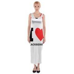 I Love Blackberries  Fitted Maxi Dress by ilovewhateva