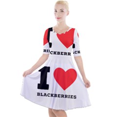 I Love Blackberries  Quarter Sleeve A-line Dress by ilovewhateva