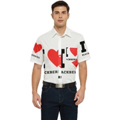 I Love Blackberries  Men s Short Sleeve Pocket Shirt  by ilovewhateva