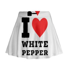 I Love White Pepper Mini Flare Skirt by ilovewhateva