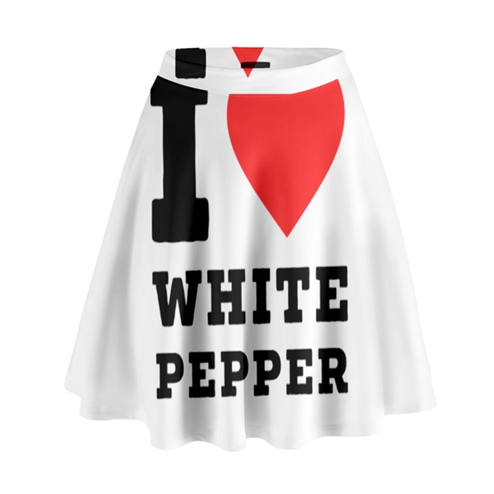 I love white pepper High Waist Skirt