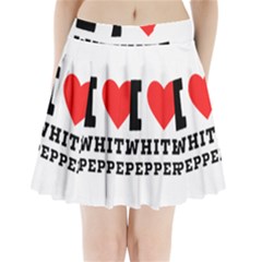 I Love White Pepper Pleated Mini Skirt by ilovewhateva