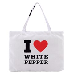 I Love White Pepper Zipper Medium Tote Bag by ilovewhateva