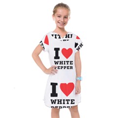 I Love White Pepper Kids  Drop Waist Dress by ilovewhateva