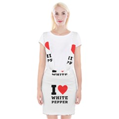 I Love White Pepper Braces Suspender Skirt by ilovewhateva