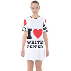 I Love White Pepper Sixties Short Sleeve Mini Dress by ilovewhateva