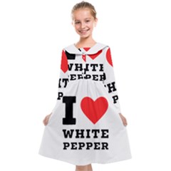 I Love White Pepper Kids  Midi Sailor Dress by ilovewhateva