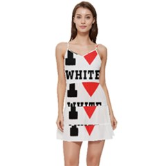 I Love White Pepper Short Frill Dress by ilovewhateva