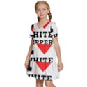 I love white pepper Kids  Short Sleeve Tiered Mini Dress View2