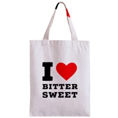 I Love Bitter Sweet Zipper Classic Tote Bag by ilovewhateva