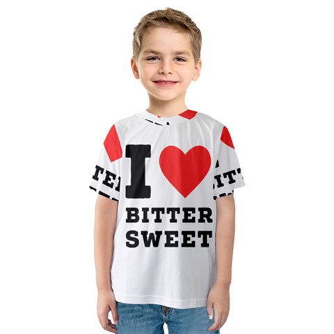 I Love Bitter Sweet Kids  Sport Mesh Tee by ilovewhateva