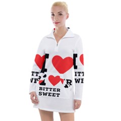 I Love Bitter Sweet Women s Long Sleeve Casual Dress by ilovewhateva