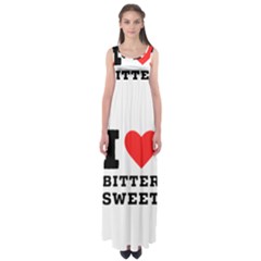 I Love Bitter Sweet Empire Waist Maxi Dress by ilovewhateva