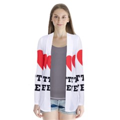 I Love Bitter Sweet Drape Collar Cardigan by ilovewhateva