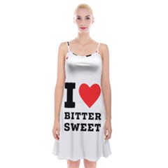 I Love Bitter Sweet Spaghetti Strap Velvet Dress by ilovewhateva