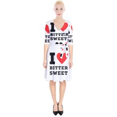 I Love Bitter Sweet Wrap Up Cocktail Dress by ilovewhateva