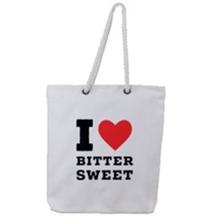 I Love Bitter Sweet Full Print Rope Handle Tote (large) by ilovewhateva