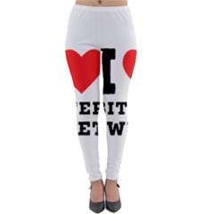 I Love Bitter Sweet Lightweight Velour Leggings by ilovewhateva