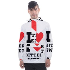 I Love Bitter Sweet Men s Front Pocket Pullover Windbreaker by ilovewhateva