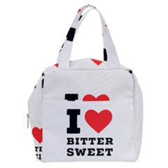 I Love Bitter Sweet Boxy Hand Bag by ilovewhateva