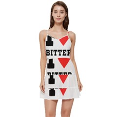 I Love Bitter Sweet Short Frill Dress by ilovewhateva