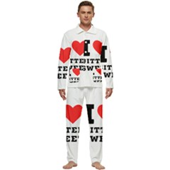 I Love Bitter Sweet Men s Long Sleeve Velvet Pocket Pajamas Set by ilovewhateva