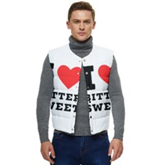 I Love Bitter Sweet Men s Short Button Up Puffer Vest	 by ilovewhateva