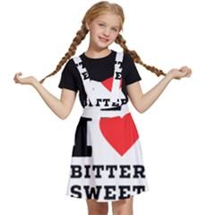 I Love Bitter Sweet Kids  Apron Dress by ilovewhateva