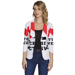 I Love Bitter Sweet Women s One-button 3/4 Sleeve Short Jacket by ilovewhateva