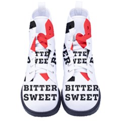 I Love Bitter Sweet High-top Canvas Sneakers