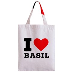 I Love Basil Zipper Classic Tote Bag by ilovewhateva