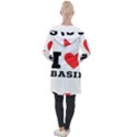 I love basil Longline Hooded Cardigan View2