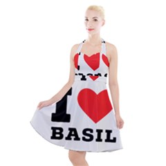 I Love Basil Halter Party Swing Dress  by ilovewhateva