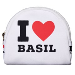 I Love Basil Horseshoe Style Canvas Pouch by ilovewhateva