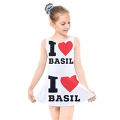 I Love Basil Kids  Skater Dress Swimsuit by ilovewhateva