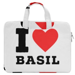 I Love Basil Macbook Pro 13  Double Pocket Laptop Bag by ilovewhateva