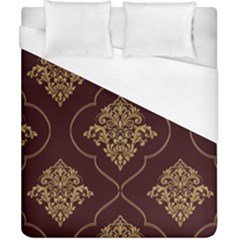 Vector Gold Ornament Pattern Seamless Damask Duvet Cover (california King Size) by danenraven