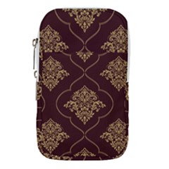 Vector Gold Ornament Pattern Seamless Damask Waist Pouch (large) by danenraven