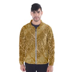 Damas Pattern Vector Texture Gold Ornament With Seamless Men s Windbreaker