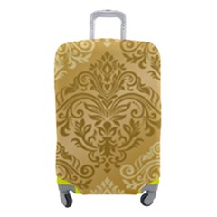 Damas Pattern Vector Texture Gold Ornament With Seamless Luggage Cover (small) by danenraven