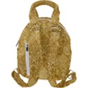 Damas Pattern Vector Texture Gold Ornament With Seamless Travel Backpack View2