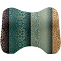 Gold Pattern Texture Golden Ornament Head Support Cushion View1