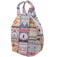 Pattern Texture Multi Colored Variation Travel Backpack by danenraven