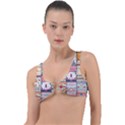 Pattern Texture Multi Colored Variation Ring Detail Bikini Top View1