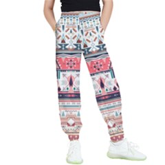 Pattern Texture Multi Colored Variation Kids  Elastic Waist Pants by danenraven