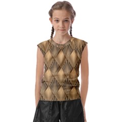 Brown Abstract Background Texture Pattern Seamless Kids  Raglan Cap Sleeve Tee by danenraven