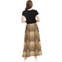 Brown Abstract Background Texture Pattern Seamless Maxi Chiffon Skirt View2