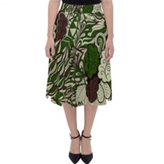 Texture Ornament Pattern Seamless Paisley Classic Midi Skirt by danenraven